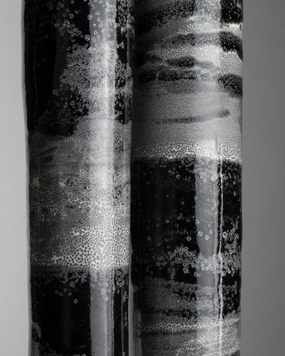 Black Sky, Black Sea. Monument Vase Pair II