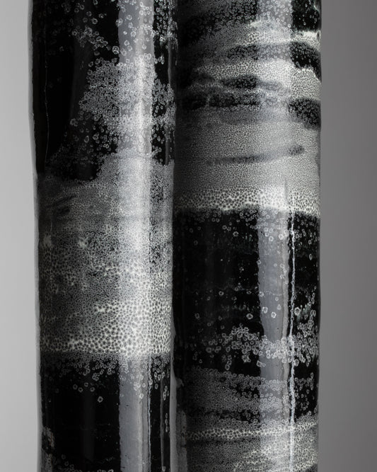 Black Sky, Black Sea. Monument Vase Pair II